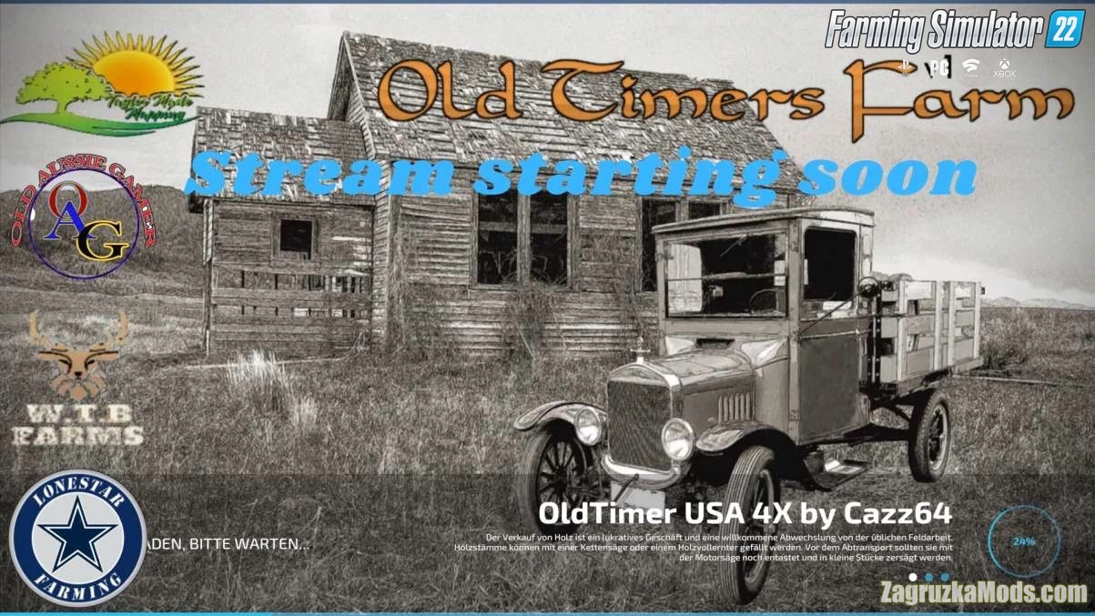 Old Timers Farm Map v1.3 by Cazz64 for FS22