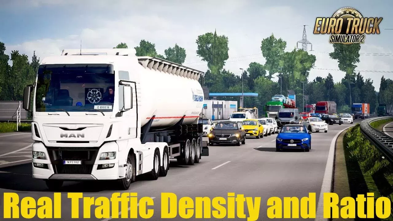 Real Traffic Density and Ratio v1.58 by Cip (1.58.x) for ETS2