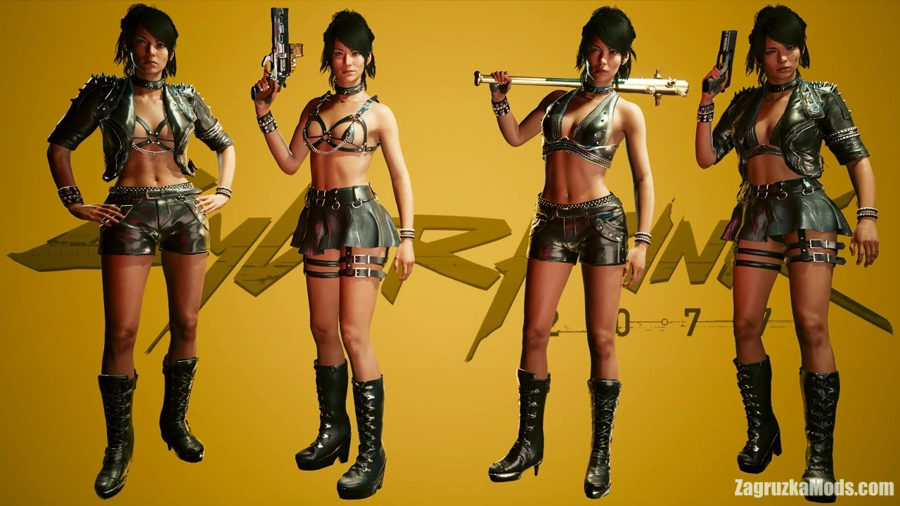 Rocker Girl Clothes v1.0 for Cyberpunk 2077