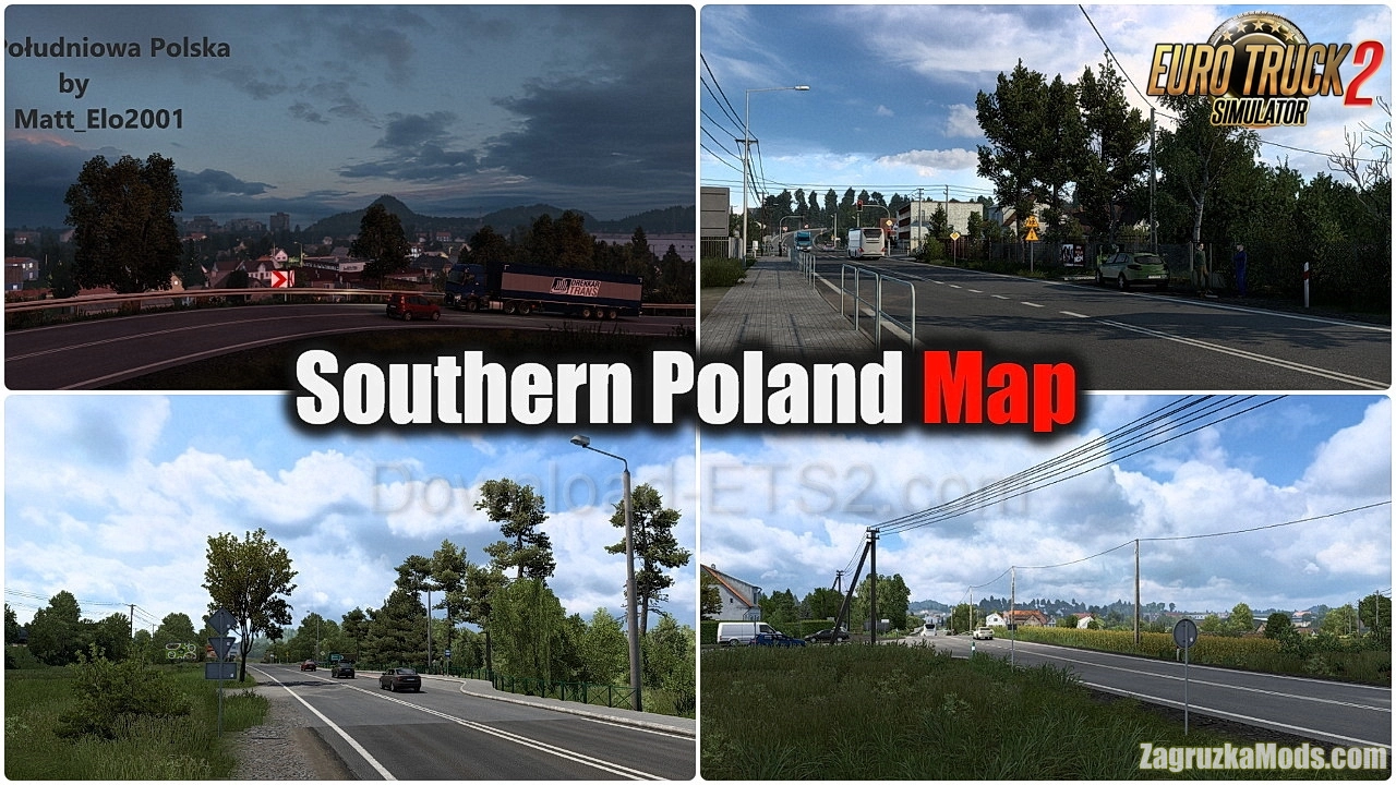 Southern Poland Map v1.6.2 (1.46.x) for ETS2