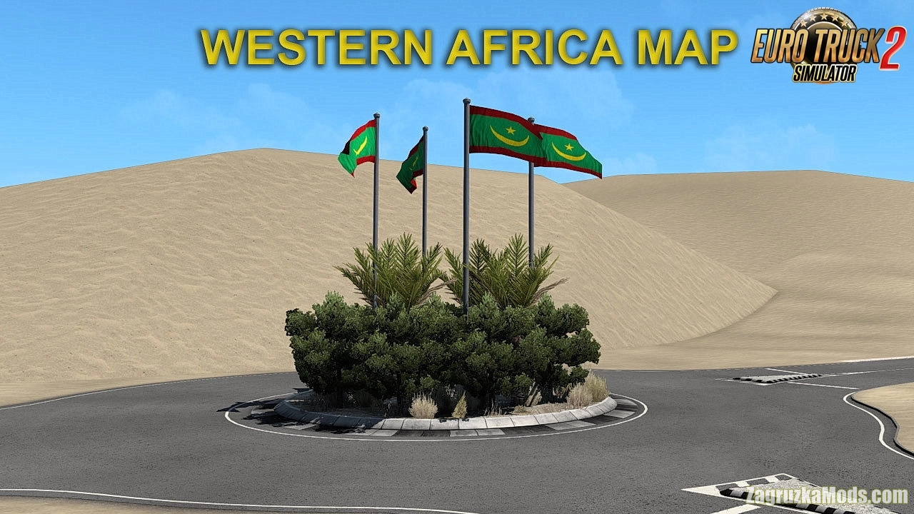 Western Africa Map v1.0 (1.45.x) for ETS2