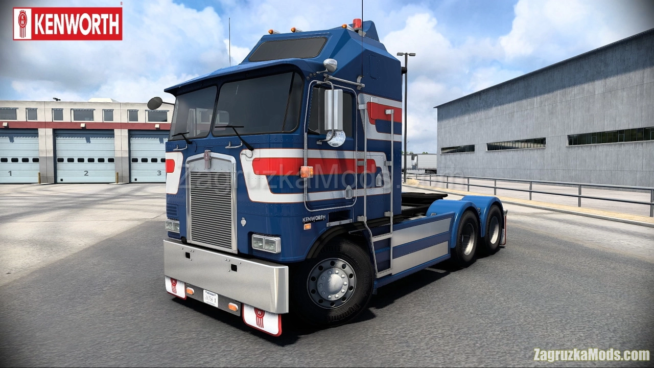 Kenworth K100-E v1.3 by Overfloater (1.45.x) for ATS