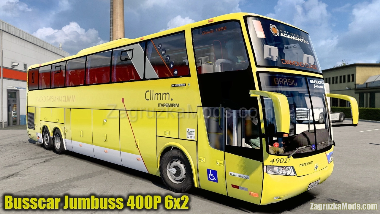Busscar Jumbuss 400P 6x2 Bus v1.0 (1.45.x) for ETS2