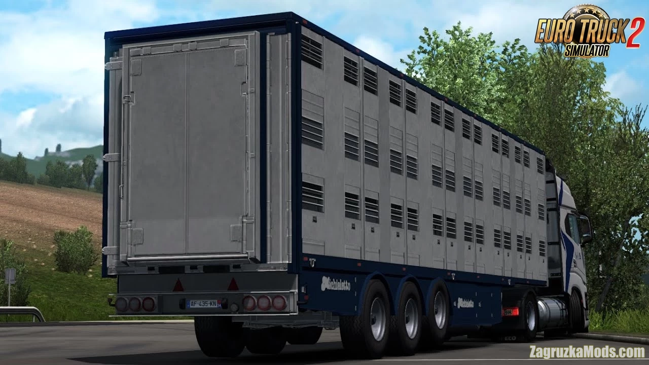 Livestock Trailer Michieletto v1.0.11 by Jazzycat (1.45.x) for ETS2
