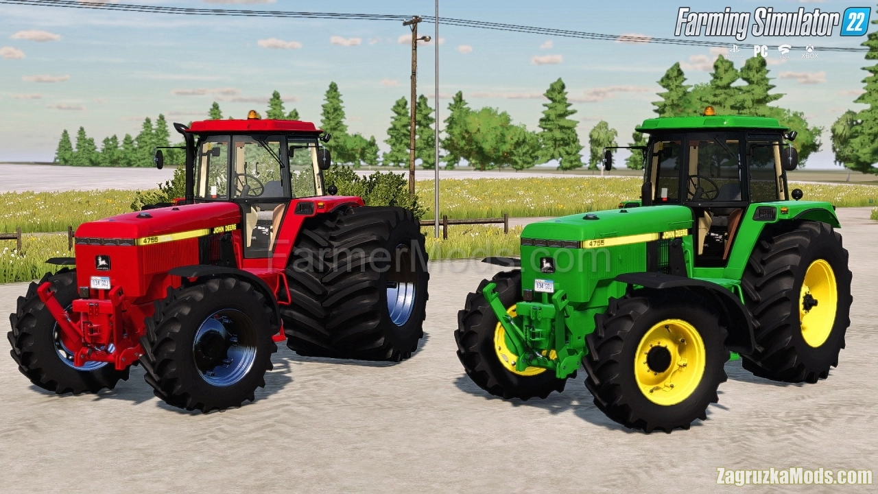 John Deere 4755 Tractor v1.0.2 By Dominick for FS22