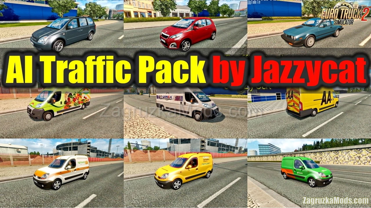 AI Traffic Pack v21.8 by Jazzycat (1.49.x) for ETS2