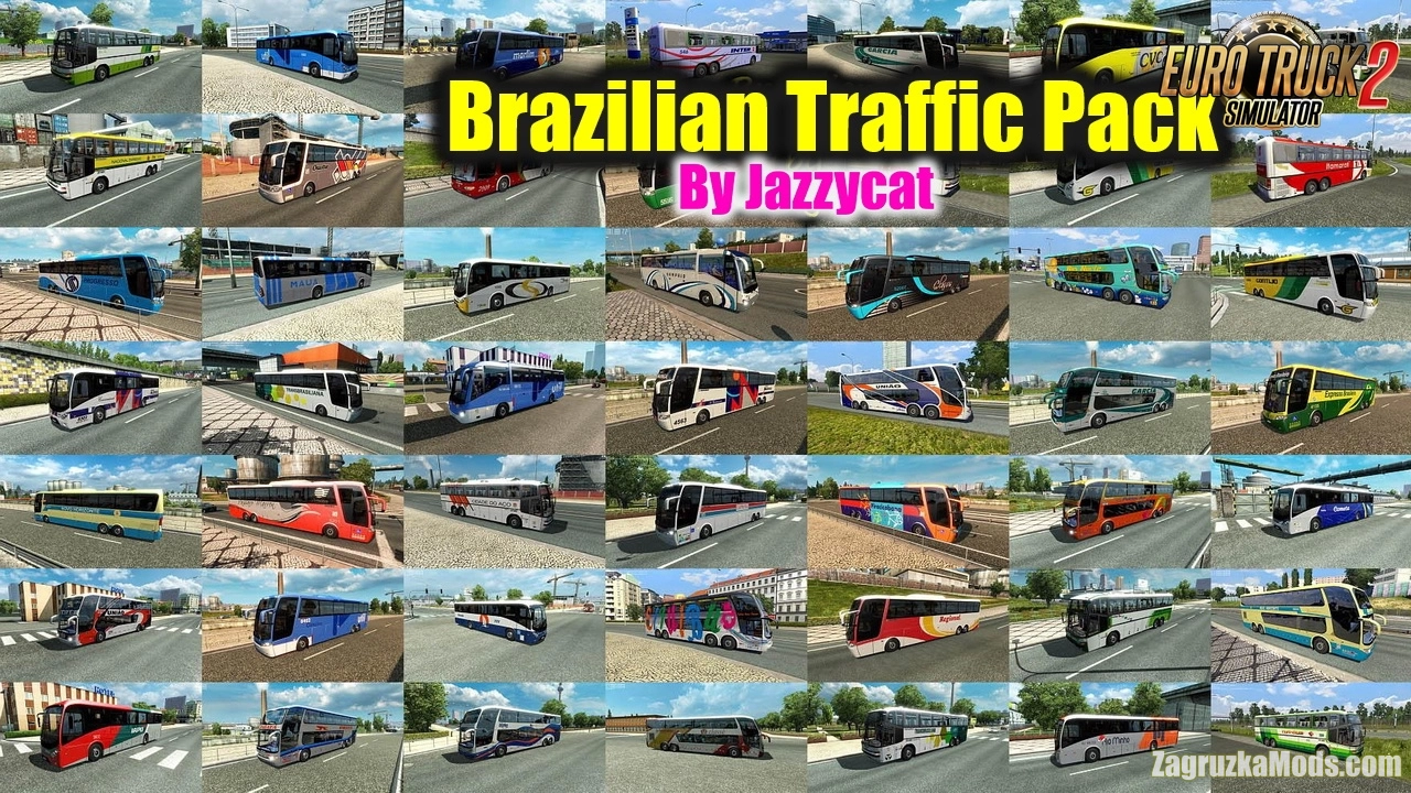 Brazilian Traffic Pack v5.2.2 by Jazzycat (1.48.x) for ETS2