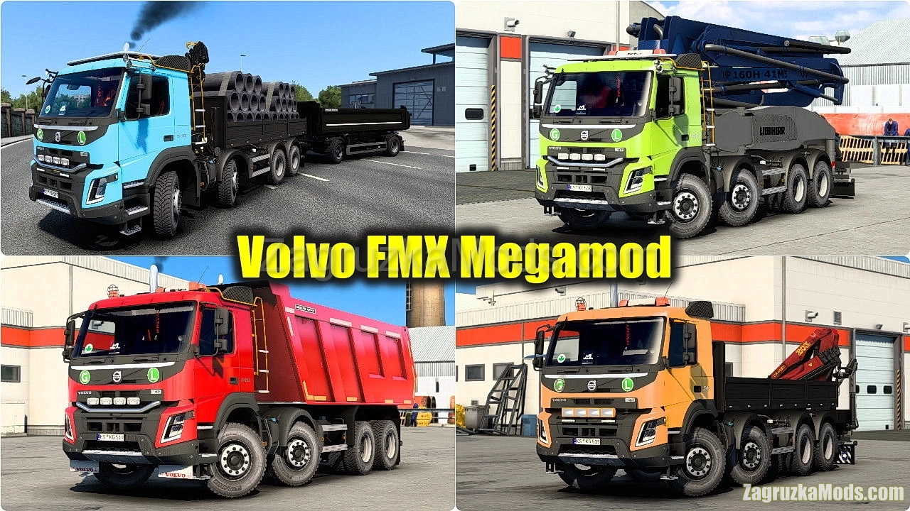 Volvo FMX Megamod v1.9.2 (1.48.x) for ETS2