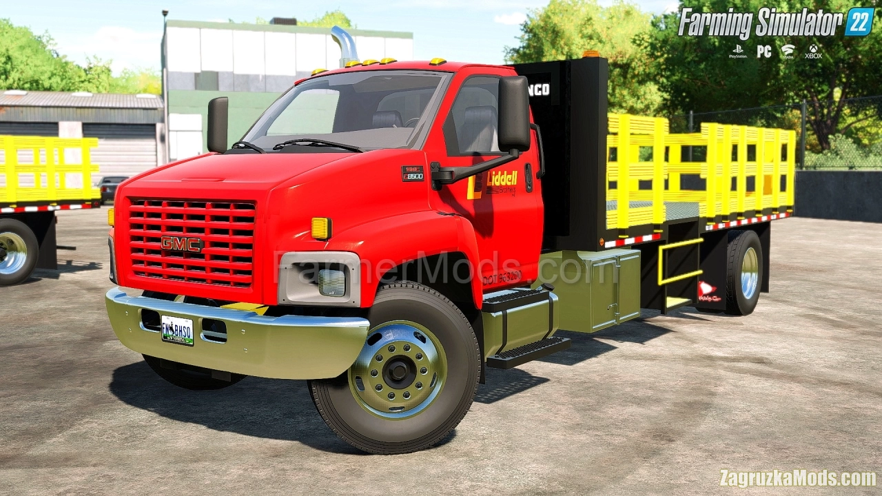 GMC C8500 Flatbed Cone Truck v1.0 for FS22