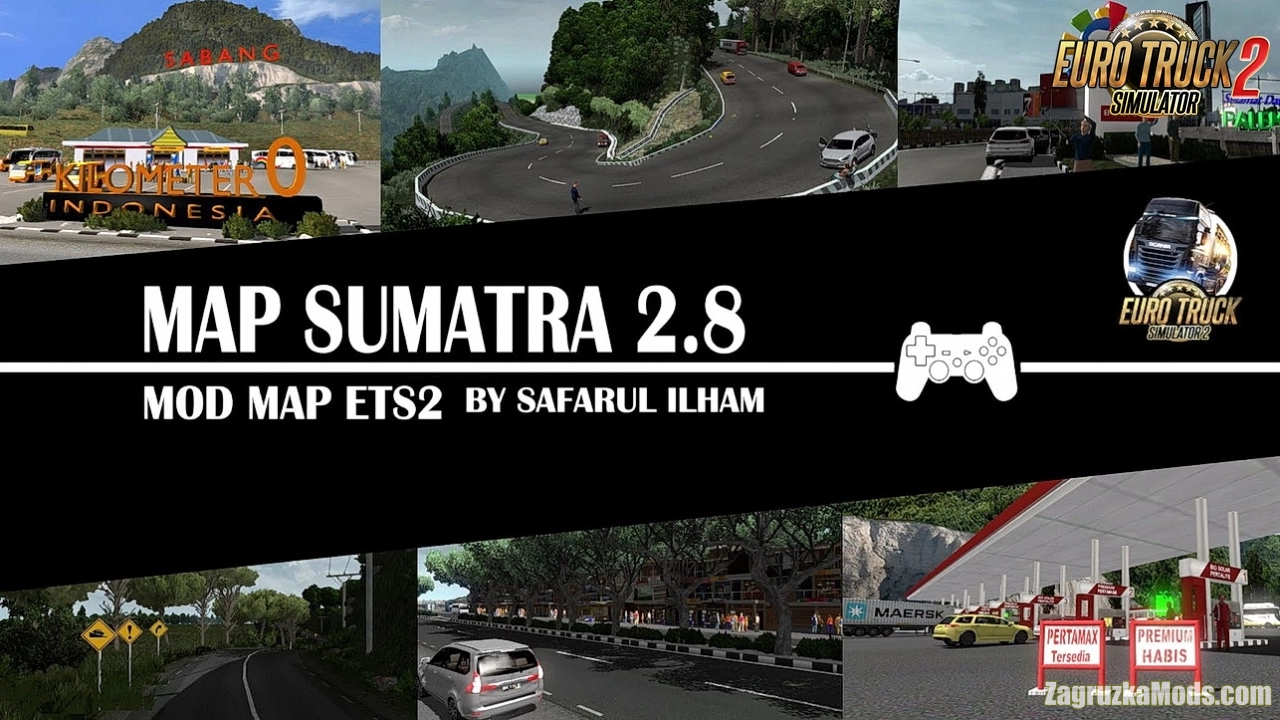 Reworked Map Sumatra v2.8 (1.45.x) for ETS2