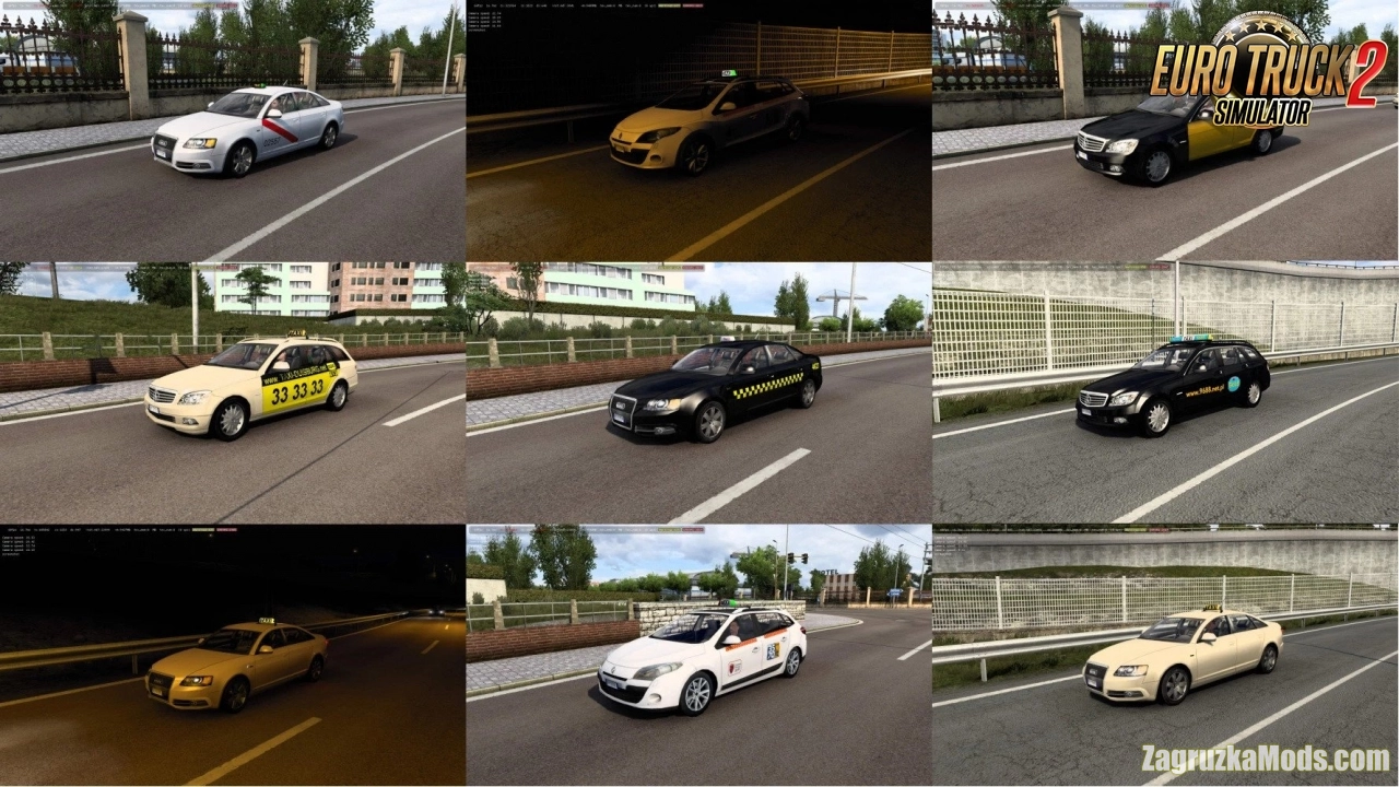 Taxi Traffic Pack v3.5.12 By TrafficManiac (1.59.x) for ETS2