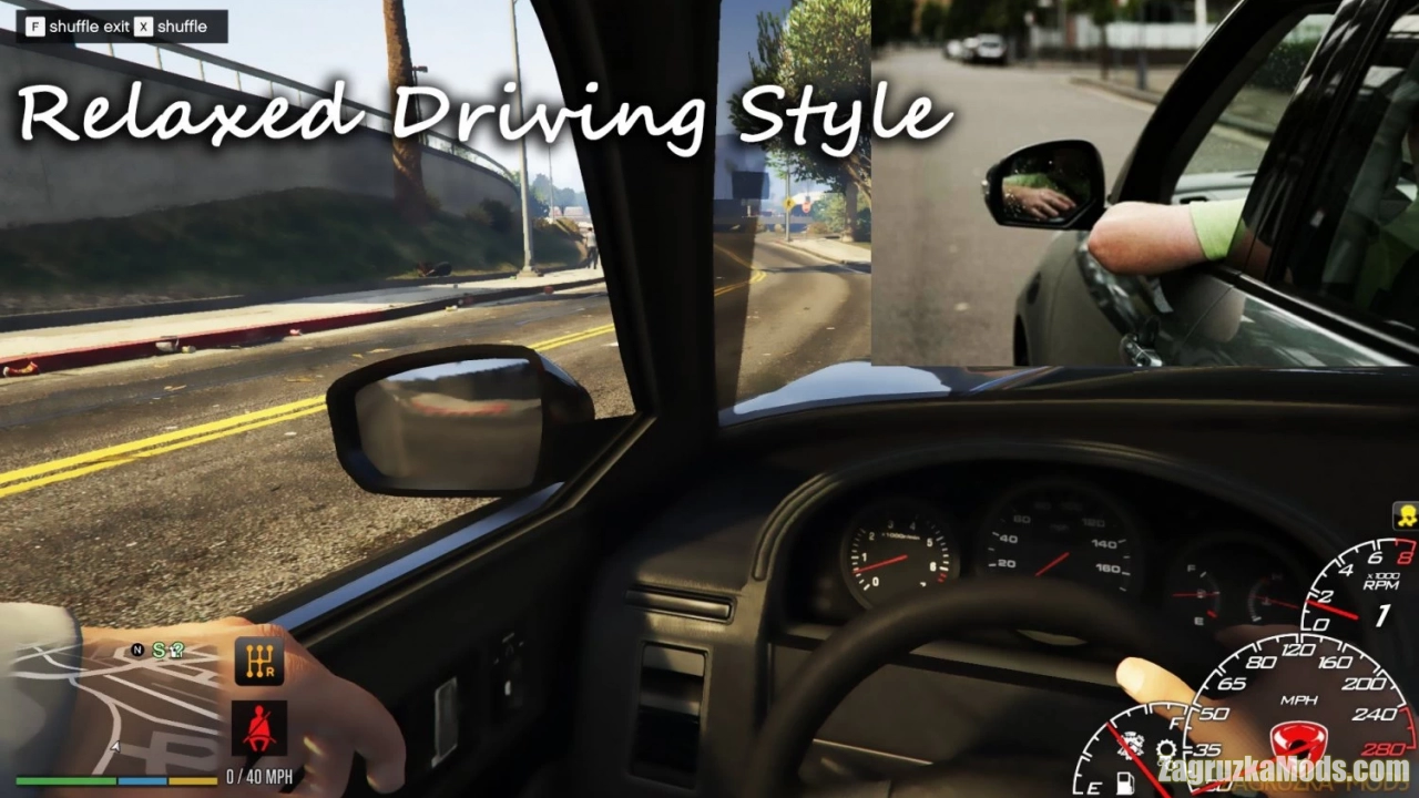 Relaxed Drive Style Mod v3.0 for GTA 5
