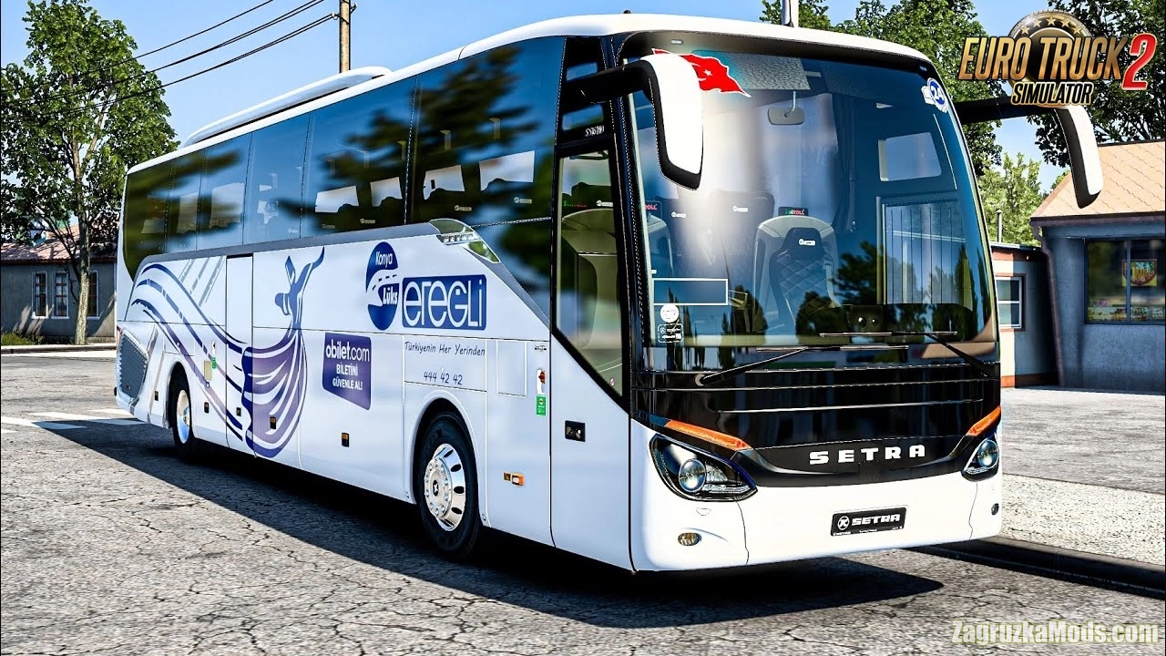 Setra S 516 HD Bus + Interior v1.4 (1.58.x) for ETS2