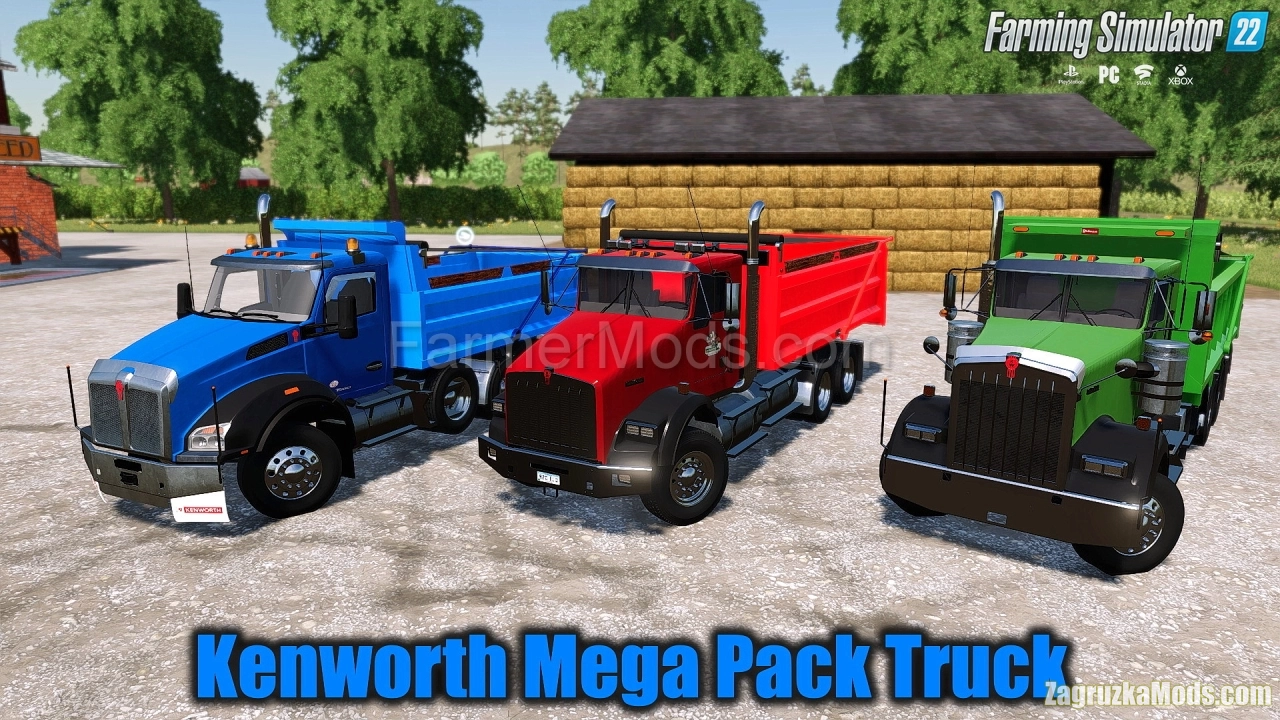 Kenworth Mega Pack Truck v1.2 By Aj Deere for FS22