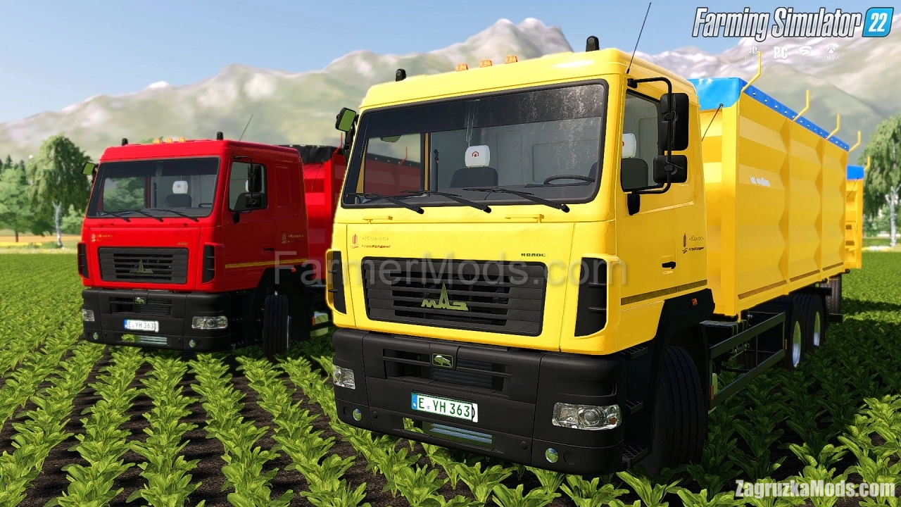 MAZ 6501A8 Kolos + Trailer v1.0 for FS22 MAZ 6501A8 Kolos + Trailer v1.0 for FS22