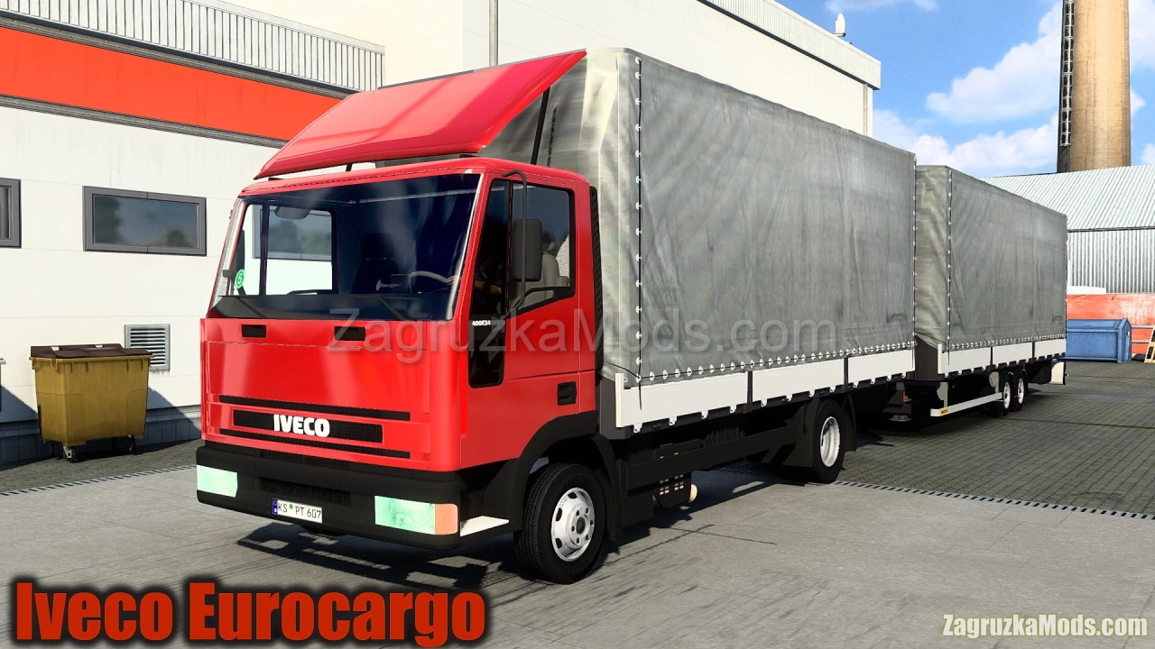 Iveco Eurocargo Truck + Trailer v1.6 (1.46.x) for ETS2