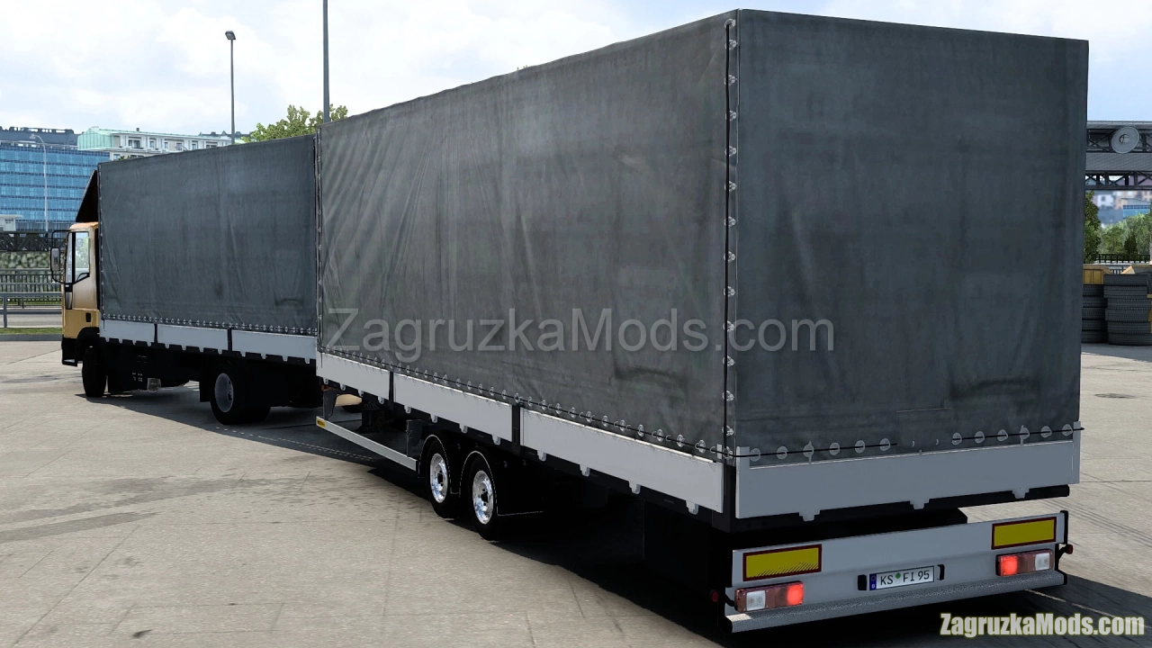 Iveco Eurocargo Truck + Trailer v1.6 (1.46.x) for ETS2