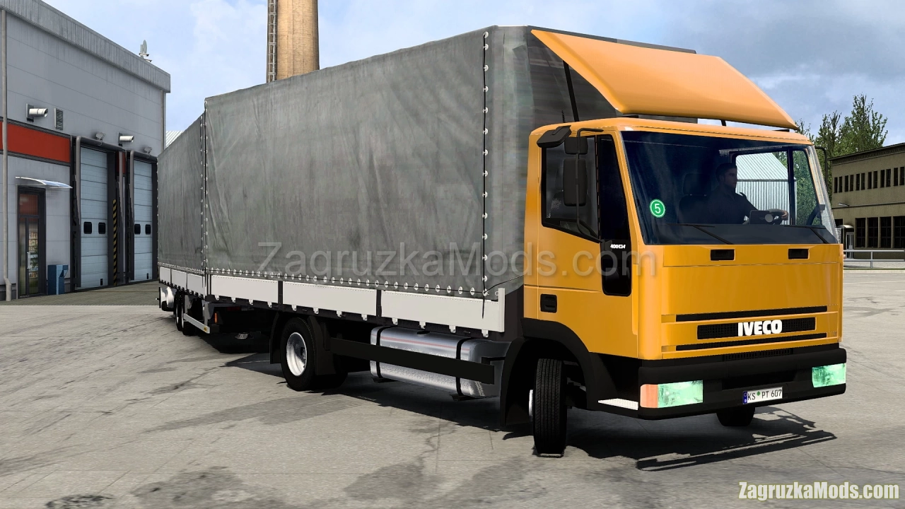 Iveco Eurocargo Truck + Trailer v1.6 (1.46.x) for ETS2