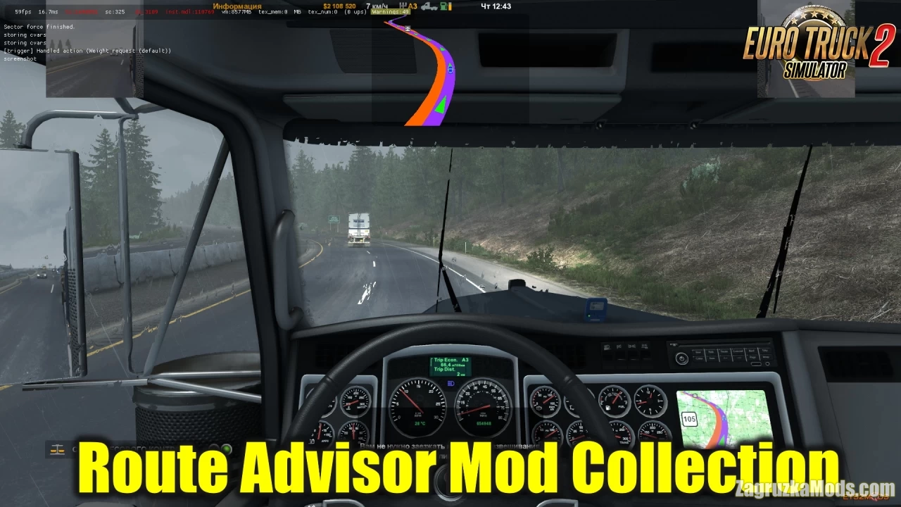 Route Advisor Mod Collection v7.0 for ETS2 and ATS (1.50.x)