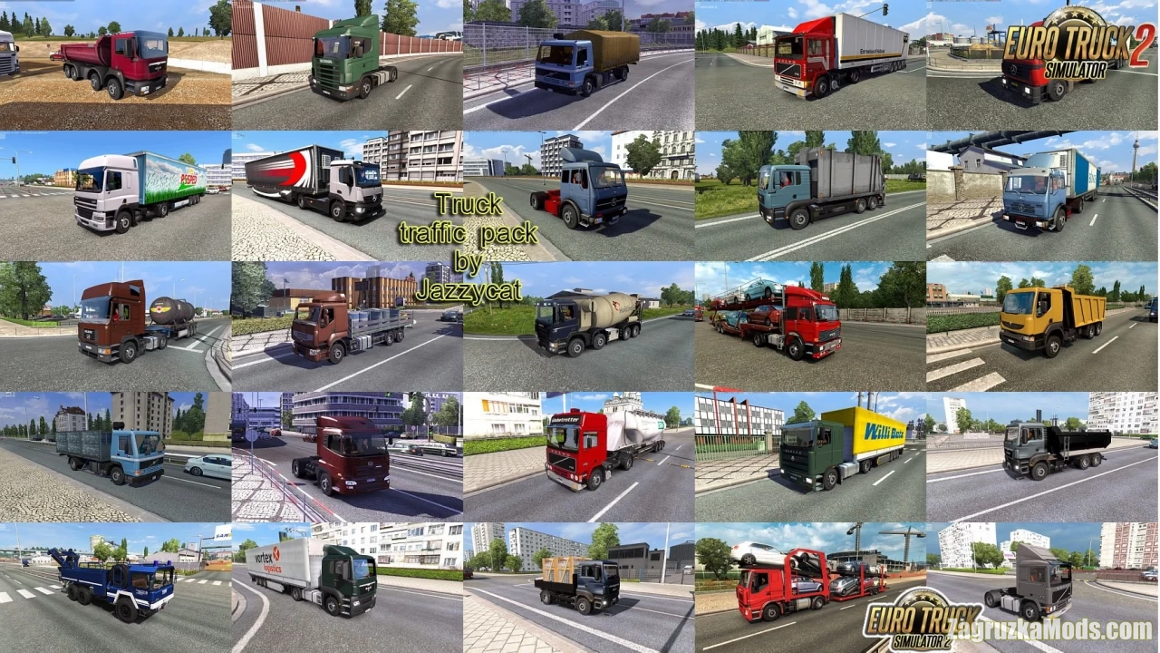 Truck Traffic Pack v9.0 by Jazzycat (1.47.x) for ETS2
