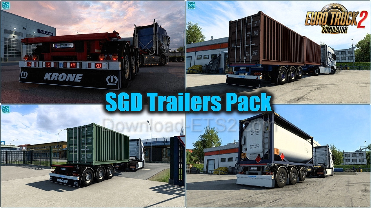 SGD Trailers Pack v1.5 (1.57.x) for ETS2