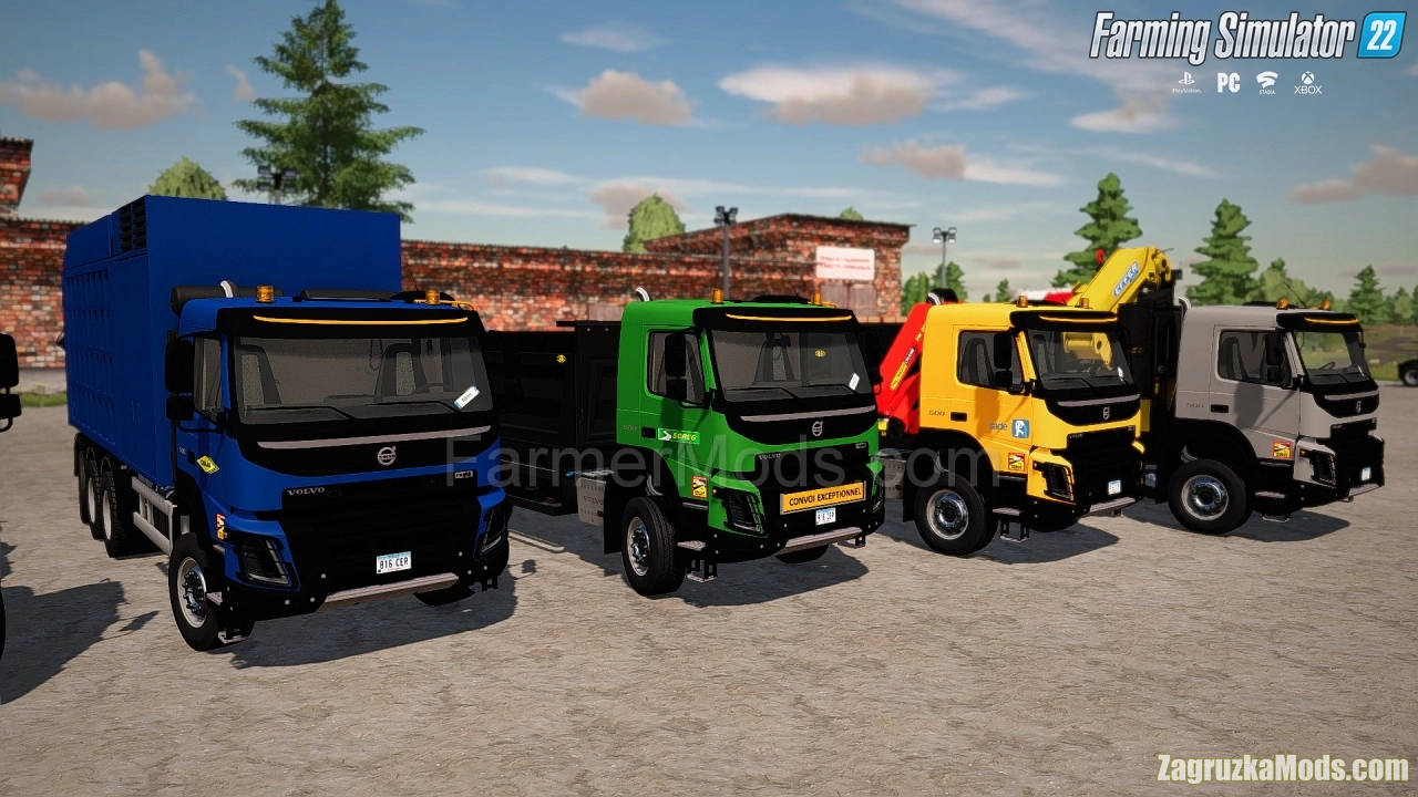 Volvo FMX Pack Trucks v2.0 for FS22