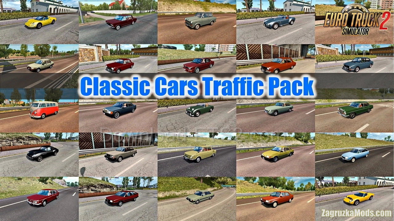 Classic Cars Traffic Pack v11.6.6 (1.52.x) for ETS2