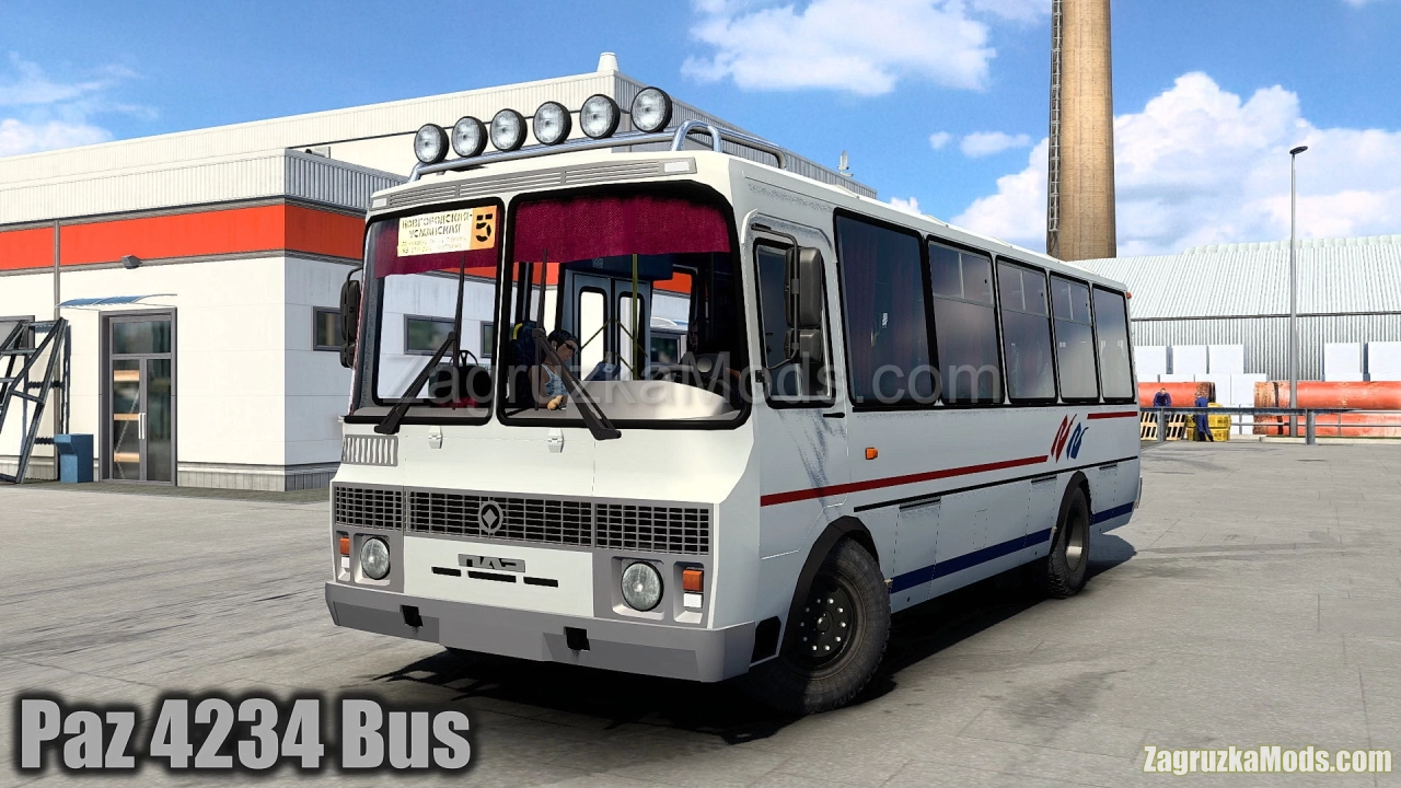 Paz 4234 Bus + Interior v1.0 (1.46.x) for ETS2
