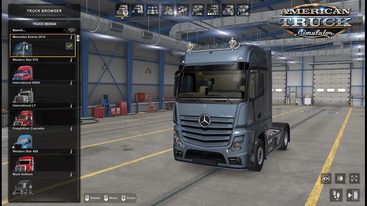 Mercedes New Actros 2014 v1.1 by soap98 (1.47.x) for ATS