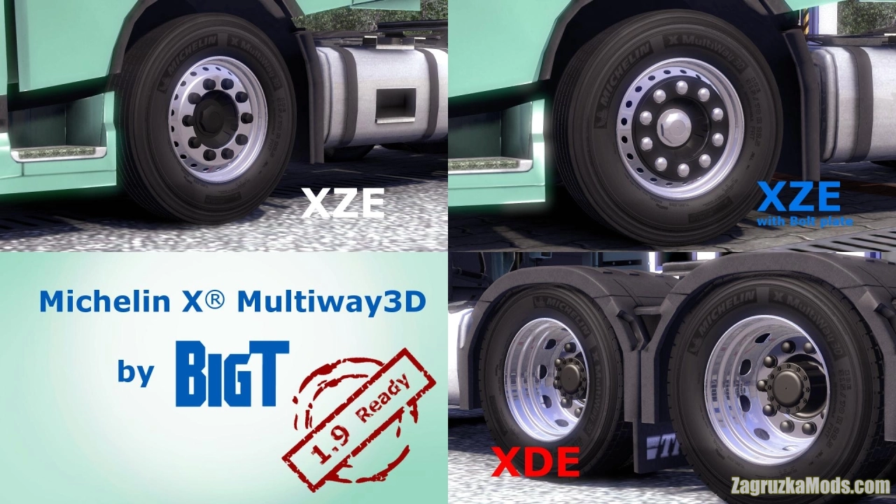 BigT Michelin X Multiway3D v1.3 (1.46.x) for ETS2