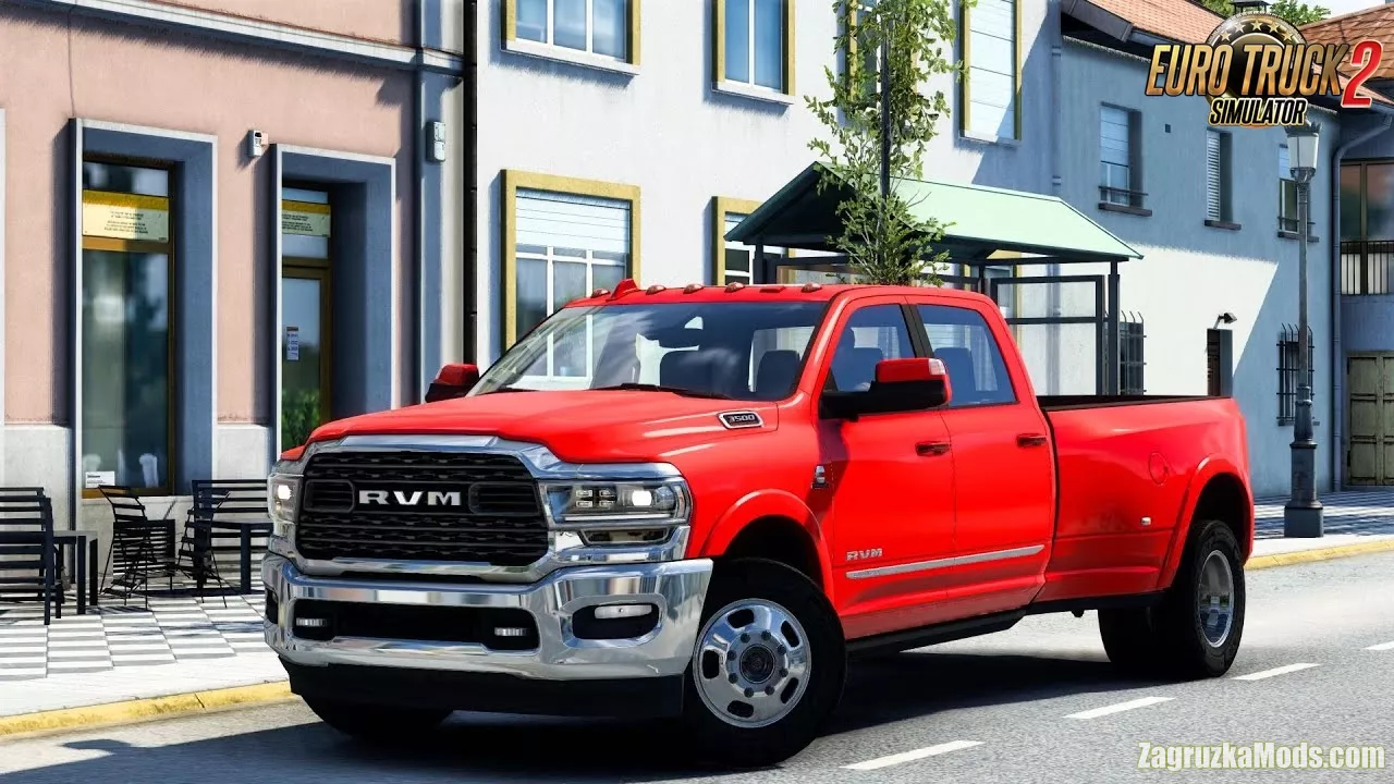 Dodge RAM 3500 (RVM) + Trailers v5.1.1 (1.59.x) for ETS2