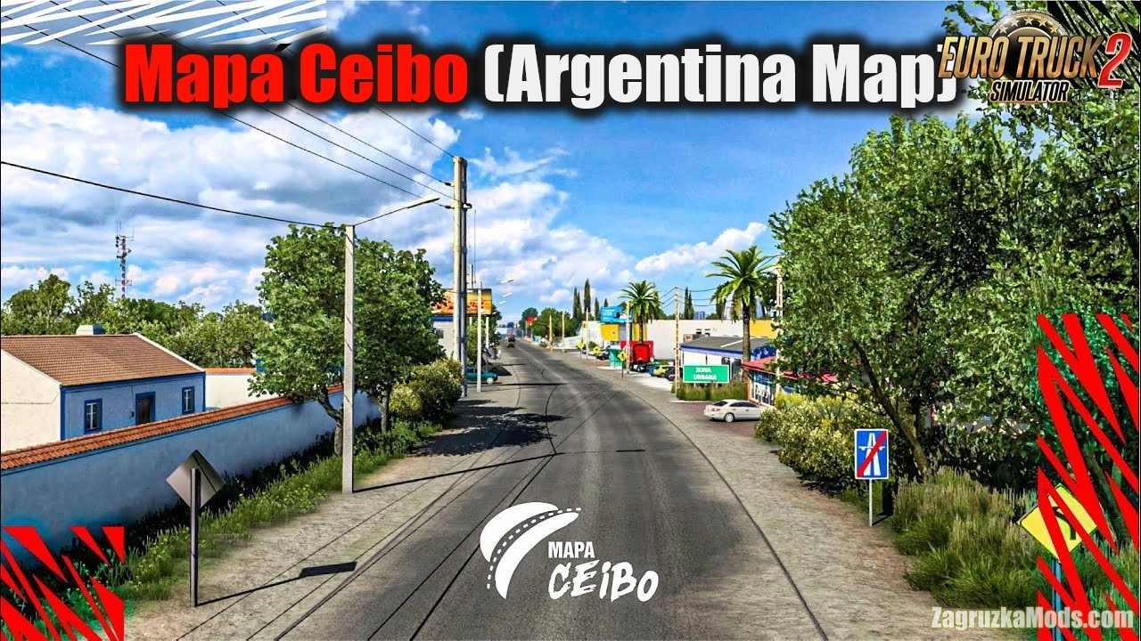 Mapa Ceibo (Argentina Map) v2.6 (1.52.x) for ETS2