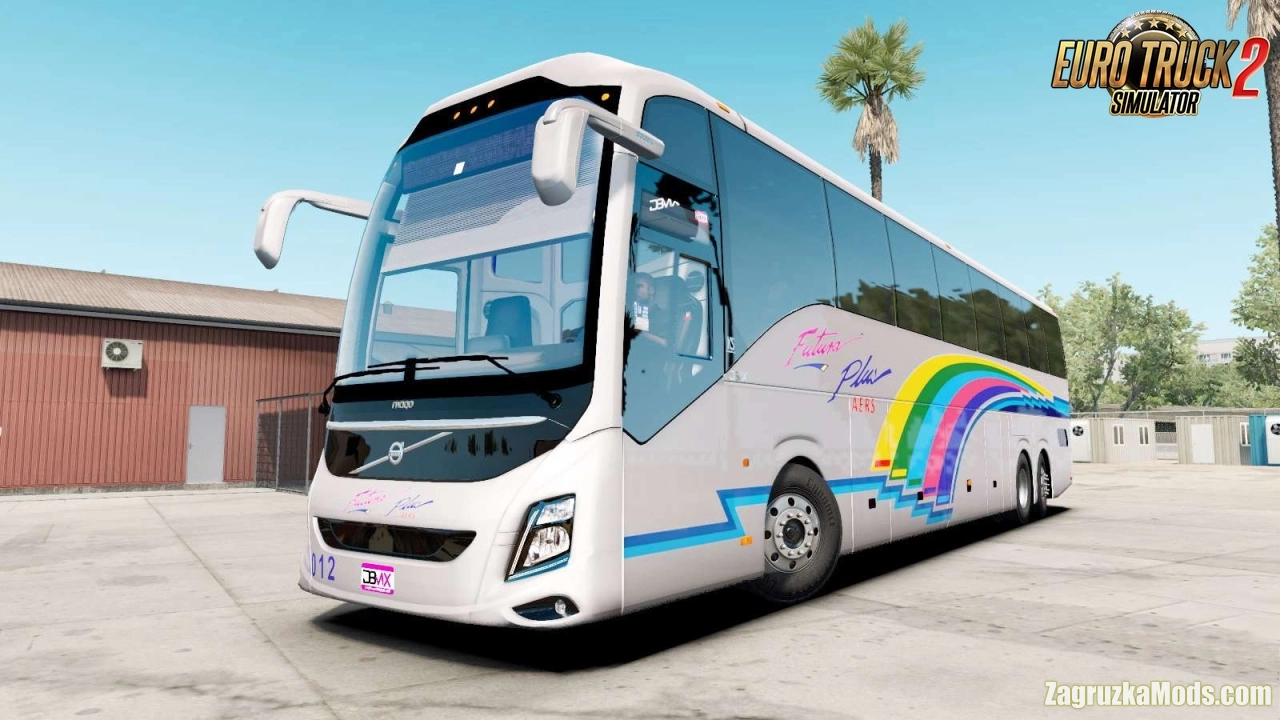 Bus Volvo 9800 + Interior v5.0 (1.46.x) for ETS2