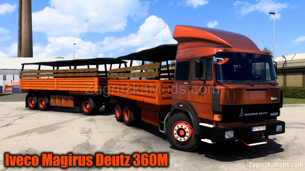 Magirus Deutz 360M + Interior + Trailer v1.4 (1.48.x) for ETS2