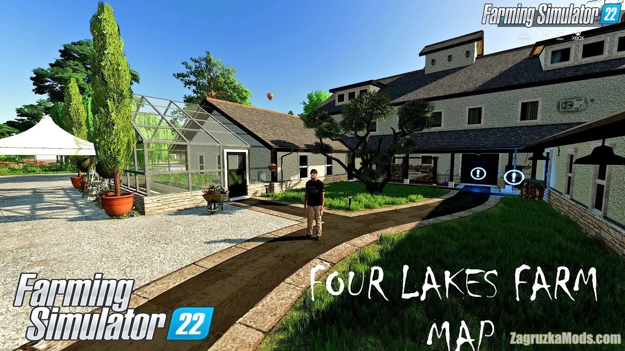 Four Lakes Farm Map v1.0.0.7 by Stevie for FS22