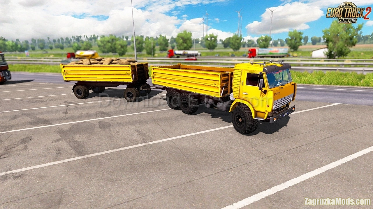 KamAZ 5410 + Interior + Trailers v2.2 (1.47.x) for ETS2