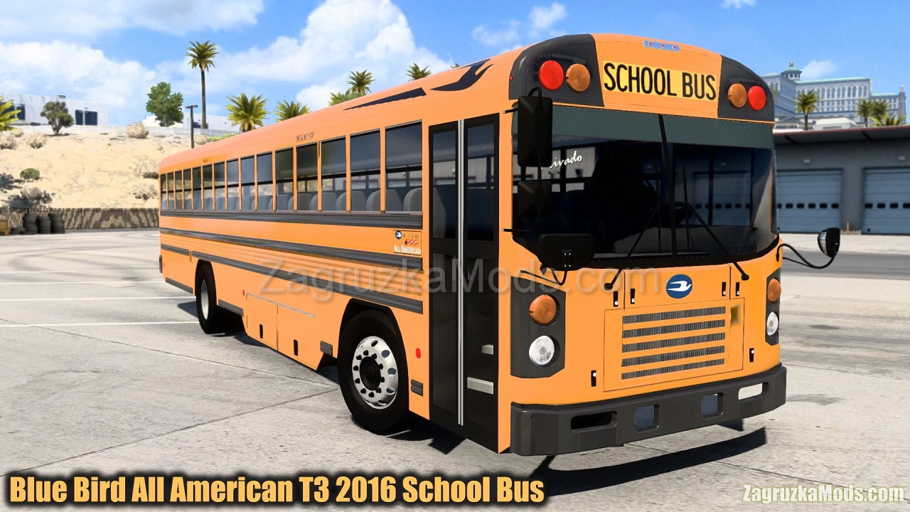 Blue Bird All American T3 2016 Bus v1.0 (1.47.x) for ATS and ETS2