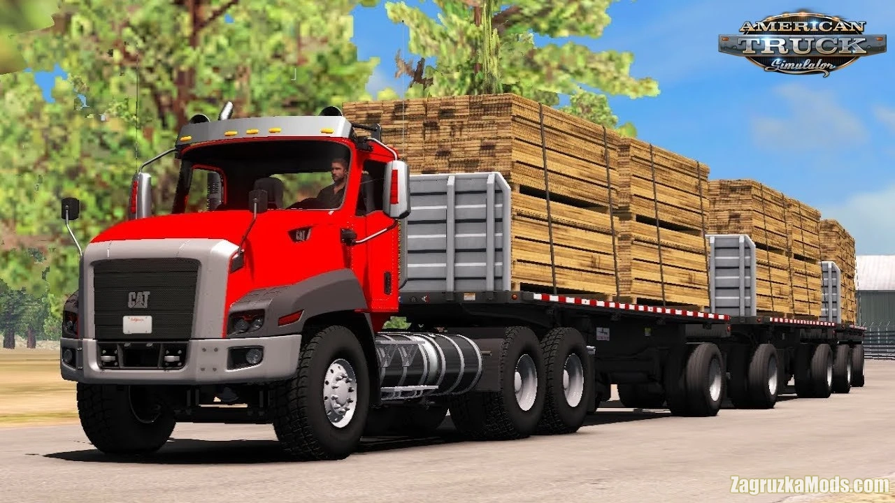 CAT CT660 + Interior v3.1 by RTA Team (1.49.x) for ATS