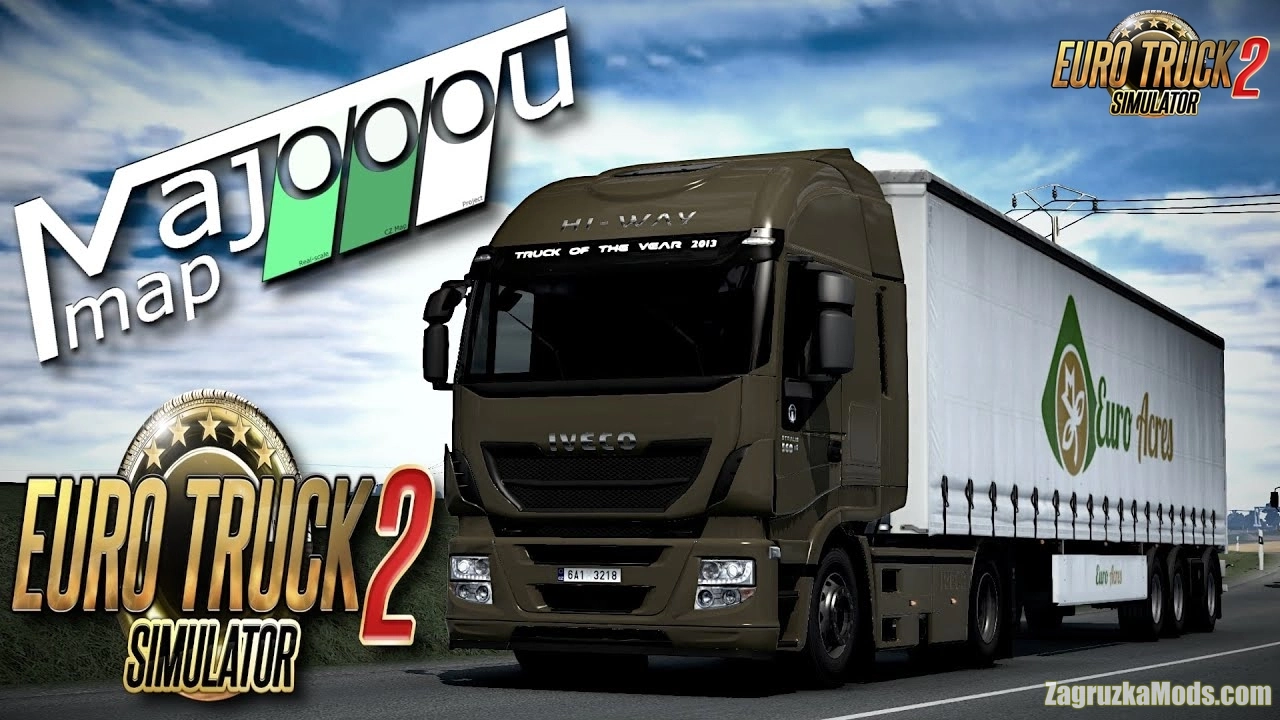 Majooou Map / Czech Map v2.7.7 (1.50.x) for ETS2