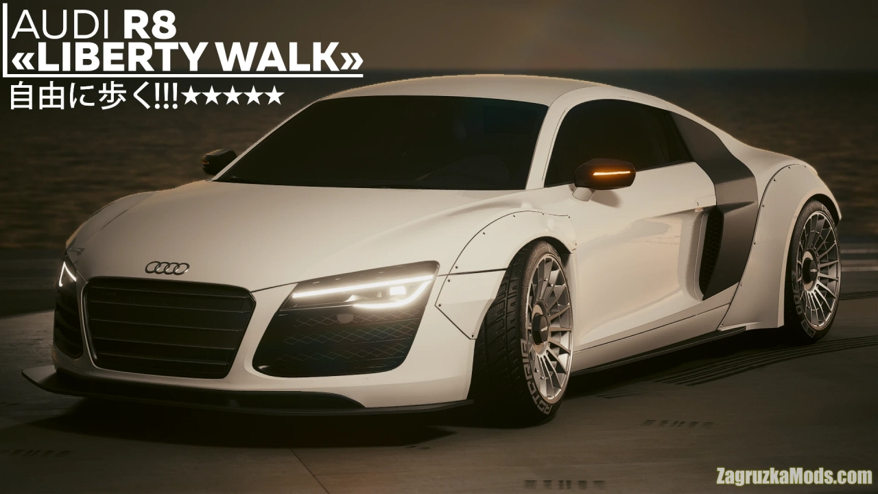 Audi R8 Liberty Walk v1.1.2 for Cyberpunk 2077