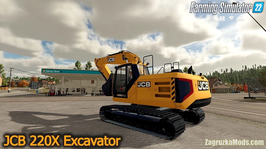 JCB 220X Excavator v1.0.0.2 for FS22