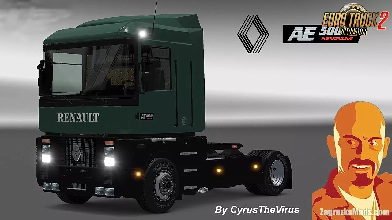 Renault AE Magnum 1990 v1.8 by CyrusTheVirus (1.48.x) for ETS2