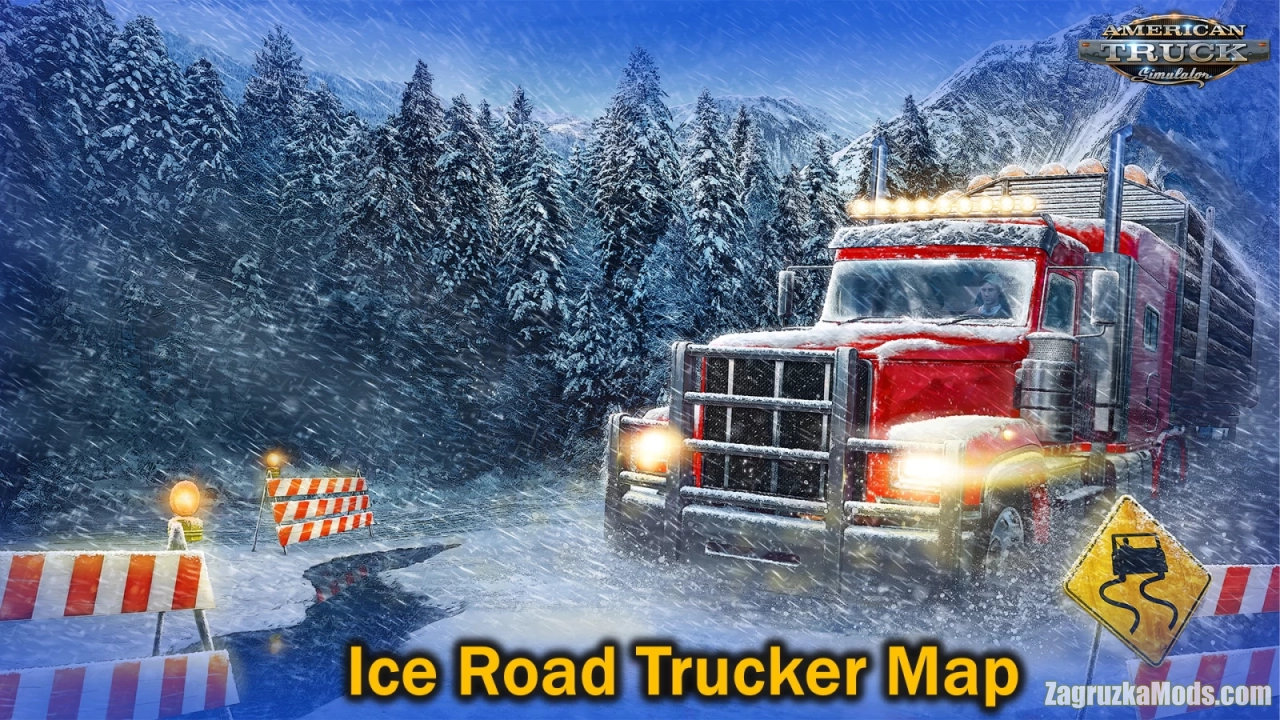 Ice Road Trucker Map v1.0 By K-DOG (1.48.x) for ATS