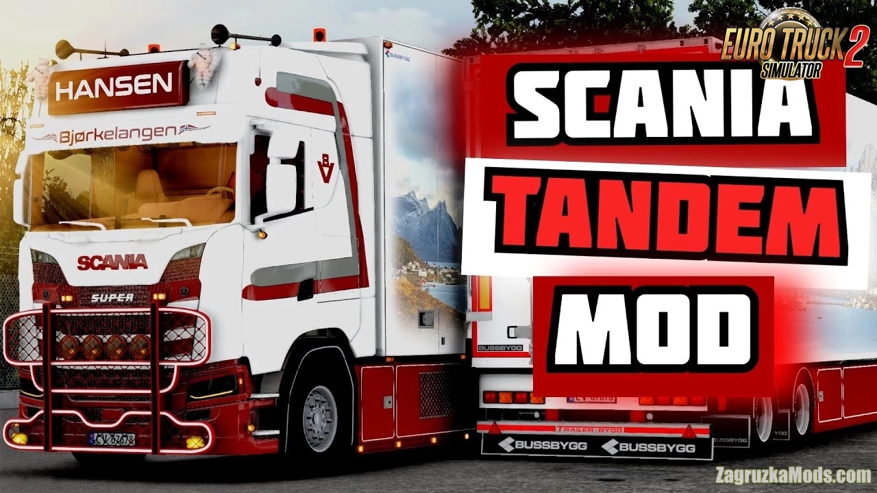 Scania S580 Tandem Hansen Edition v1.3 (1.51.x) for ETS2