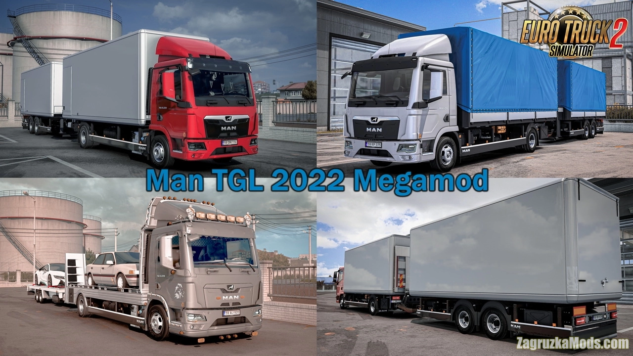 Man TGL 2022 Megamod Truck v2.2 (1.49.x) for ETS2