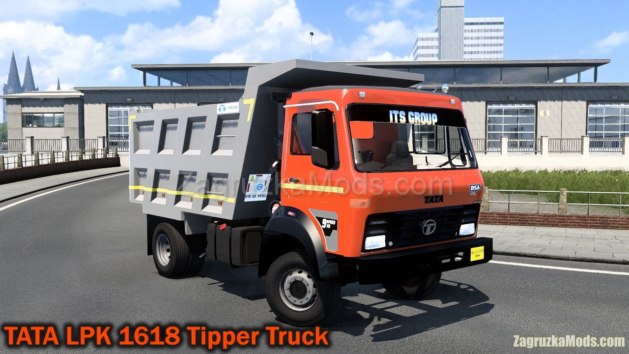 TATA LPK 1618 Tipper Truck + Interior v1.0 (1.49.x) for ETS2