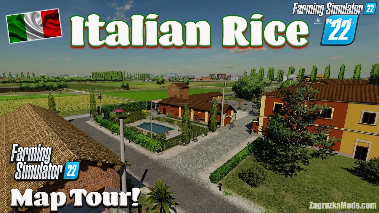 ItalianRice 22 Map v1.0.0.3 for FS22