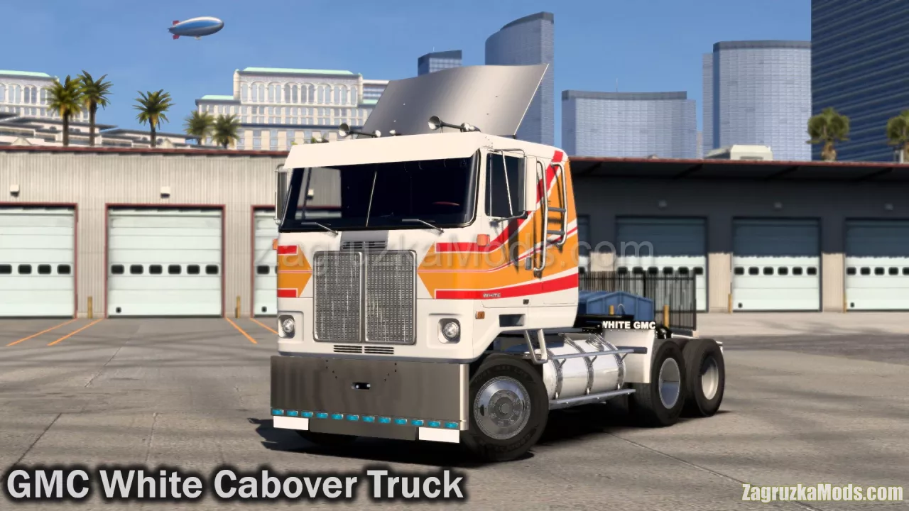 GMC White Cabover Truck v1.6 By Station95 (1.58.x) for ATS