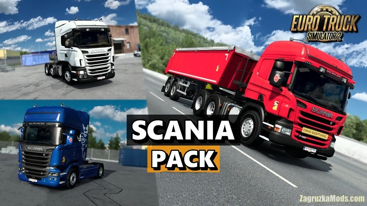 Scania Pack Trucks v2.1 By Schumi (1.57.x) for ETS2