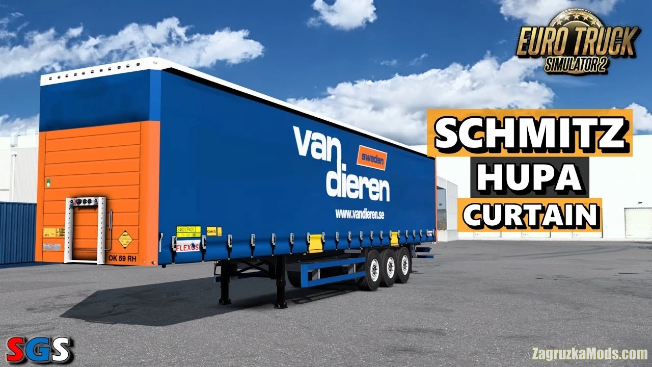 Schmitz Hupa Curtain Trailer v1.5 (1.54.x) for ETS2
